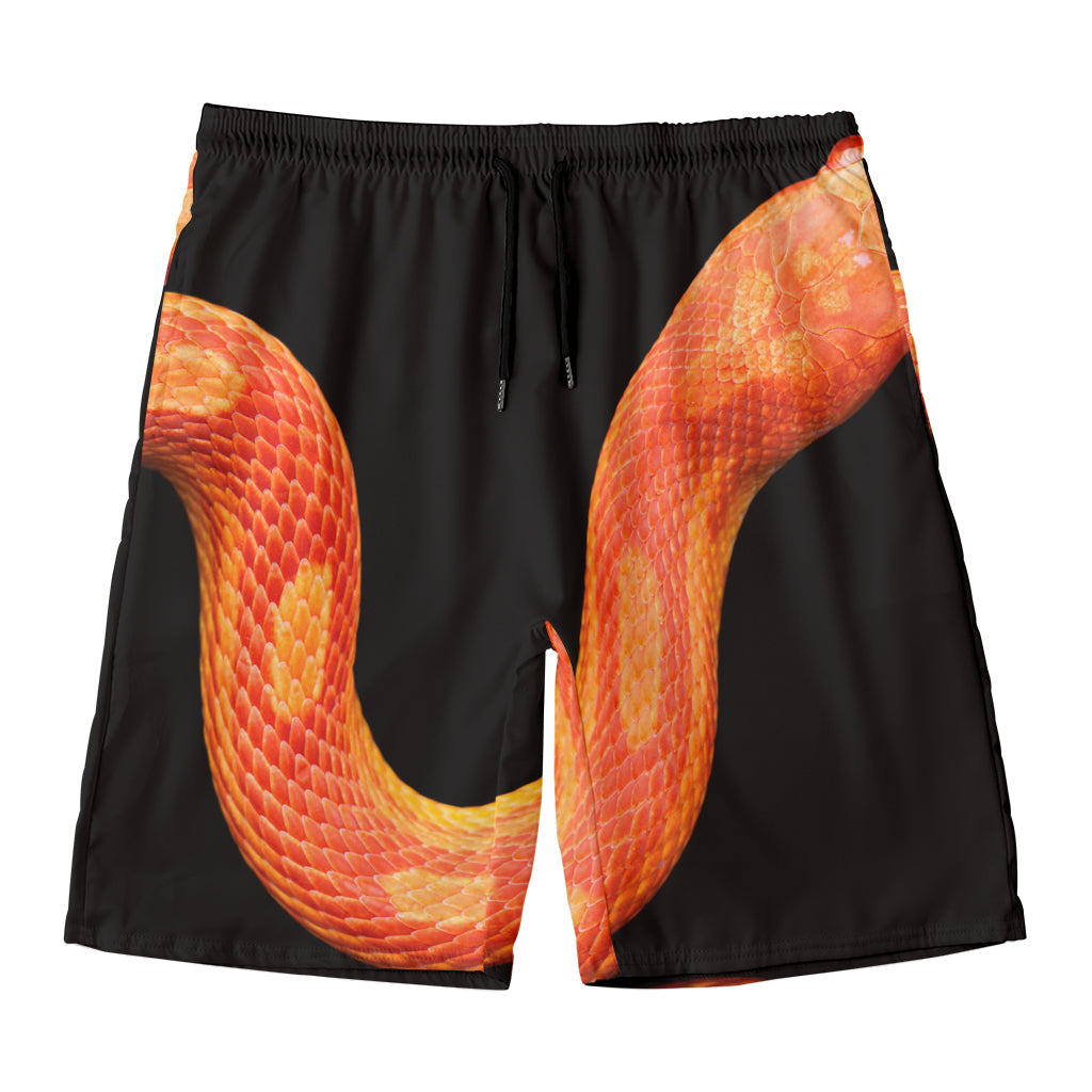 Amel Motley Corn Snake Print Men's Swim Trunks