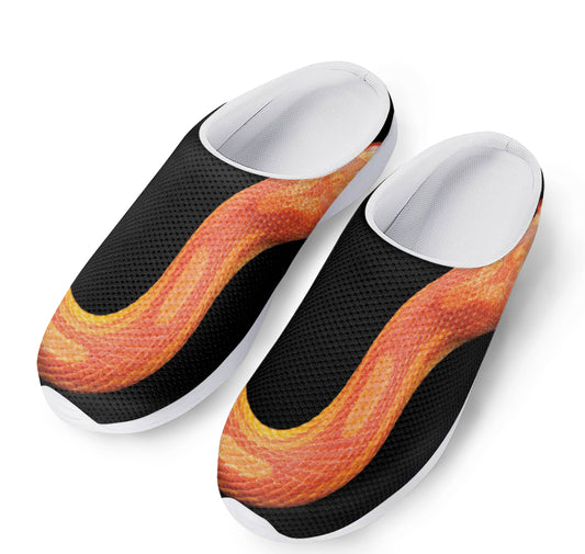 Amel Motley Corn Snake Print Mesh Casual Shoes