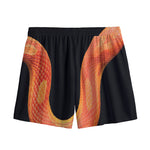 Amel Motley Corn Snake Print Mesh Shorts