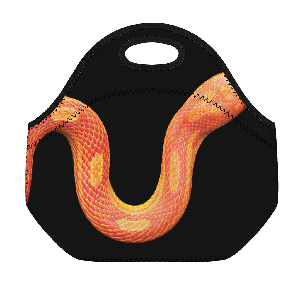 Amel Motley Corn Snake Print Neoprene Lunch Bag