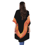 Amel Motley Corn Snake Print Open Front Beach Cover Up