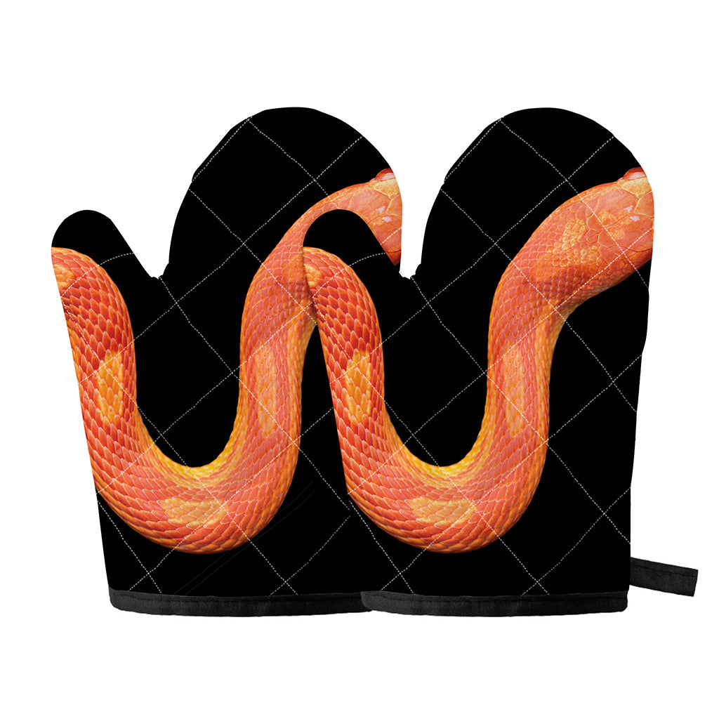 Amel Motley Corn Snake Print Oven Mitts