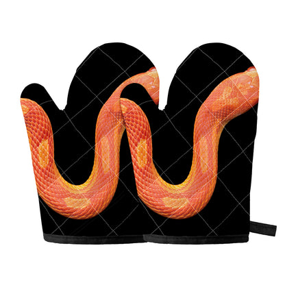 Amel Motley Corn Snake Print Oven Mitts