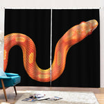 Amel Motley Corn Snake Print Pencil Pleat Curtains