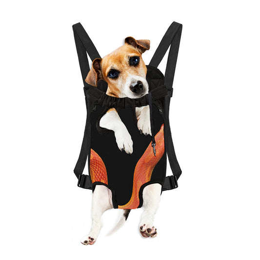 Amel Motley Corn Snake Print Pet Carrier Backpack