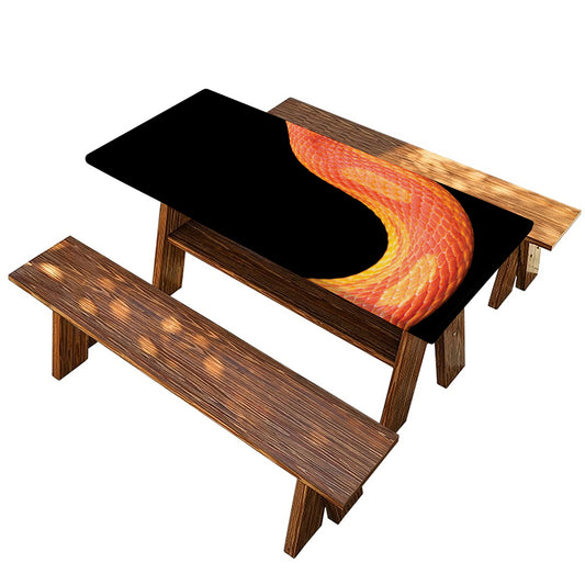 Amel Motley Corn Snake Print Picnic Table Cover