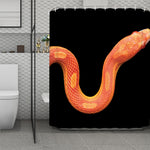 Amel Motley Corn Snake Print Polyester Shower Curtain