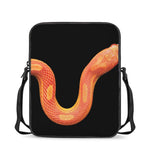 Amel Motley Corn Snake Print Rectangular Crossbody Bag