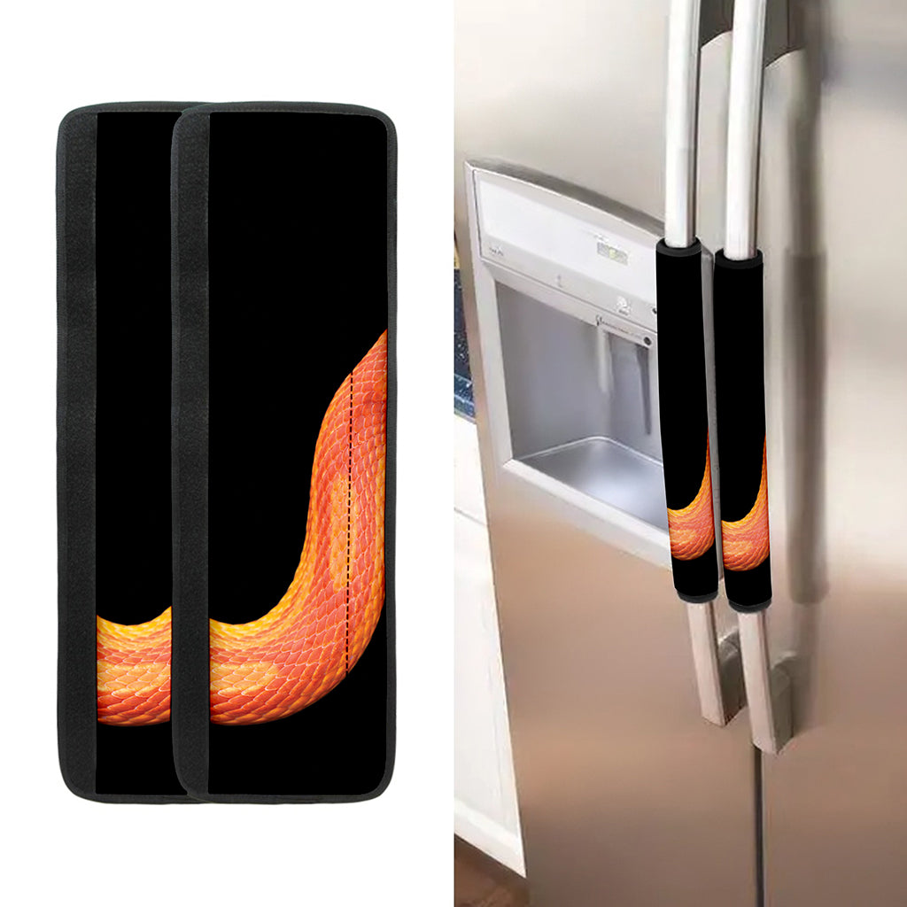 Amel Motley Corn Snake Print Refrigerator Handle Covers