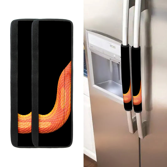 Amel Motley Corn Snake Print Refrigerator Handle Covers