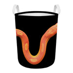 Amel Motley Corn Snake Print Round Laundry Basket