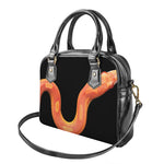 Amel Motley Corn Snake Print Shoulder Handbag