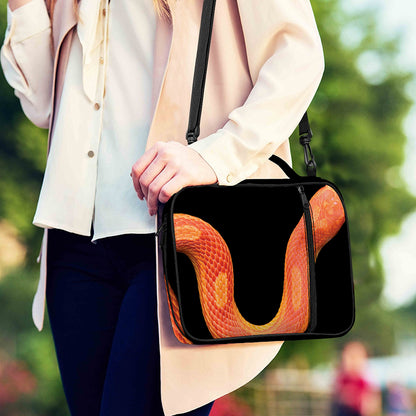 Amel Motley Corn Snake Print Shoulder Strap Bible Bag