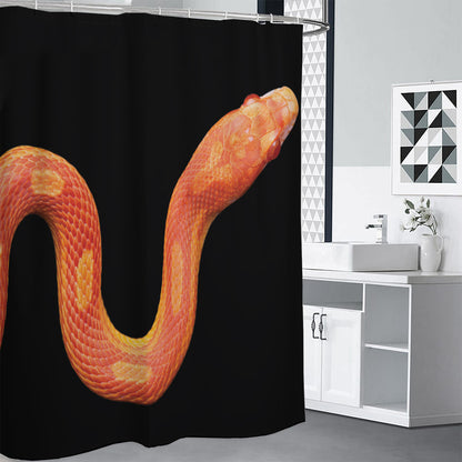 Amel Motley Corn Snake Print Shower Curtain