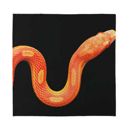 Amel Motley Corn Snake Print Silk Bandana