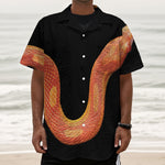 Amel Motley Corn Snake Print Textured Short Sleeve Shirt