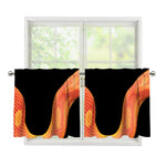 Amel Motley Corn Snake Print Tier Curtains