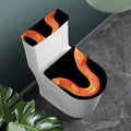Amel Motley Corn Snake Print Toilet Lid And Tank Cover Set