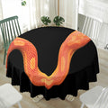Amel Motley Corn Snake Print Waterproof Round Tablecloth