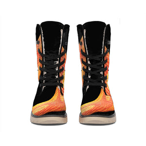 Amel Motley Corn Snake Print Winter Boots