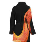 Amel Motley Corn Snake Print Women's Bathrobe