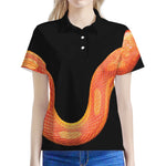 Amel Motley Corn Snake Print Women's Polo Shirt