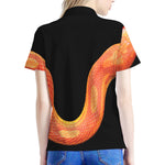 Amel Motley Corn Snake Print Women's Polo Shirt
