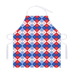 American Argyle Pattern Print Adjustable Apron