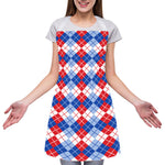 American Argyle Pattern Print Adjustable Apron