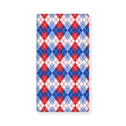 American Argyle Pattern Print Baby Crib Sheet