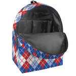American Argyle Pattern Print Backpack