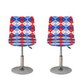 American Argyle Pattern Print Bar Stool Covers