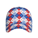 American Argyle Pattern Print Baseball Cap