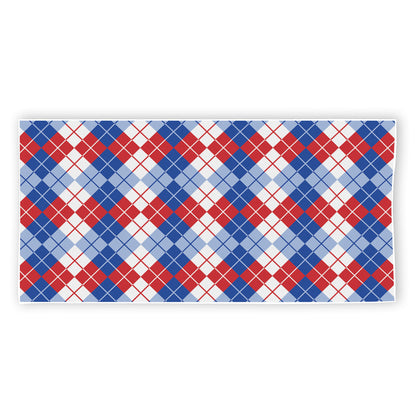 American Argyle Pattern Print Beach Towel