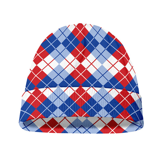 American Argyle Pattern Print Beanie