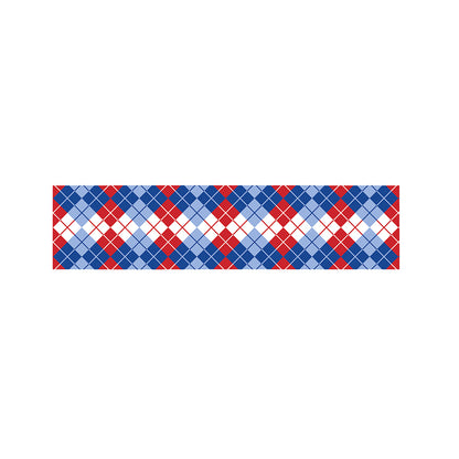 American Argyle Pattern Print Bed Runner