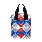 American Argyle Pattern Print Bible Tote Bag