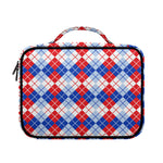 American Argyle Pattern Print Briefcase Bible Bag