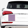 American Argyle Pattern Print Car Sticker