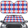 American Argyle Pattern Print Car Windshield Sun Shade