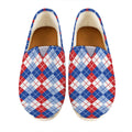 American Argyle Pattern Print Casual Shoes