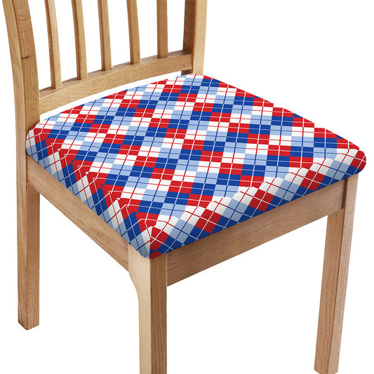 American Argyle Pattern Print Chair Cushion Cover