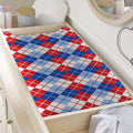 American Argyle Pattern Print Changing Pad Cover