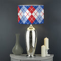 American Argyle Pattern Print Drum Lamp Shade