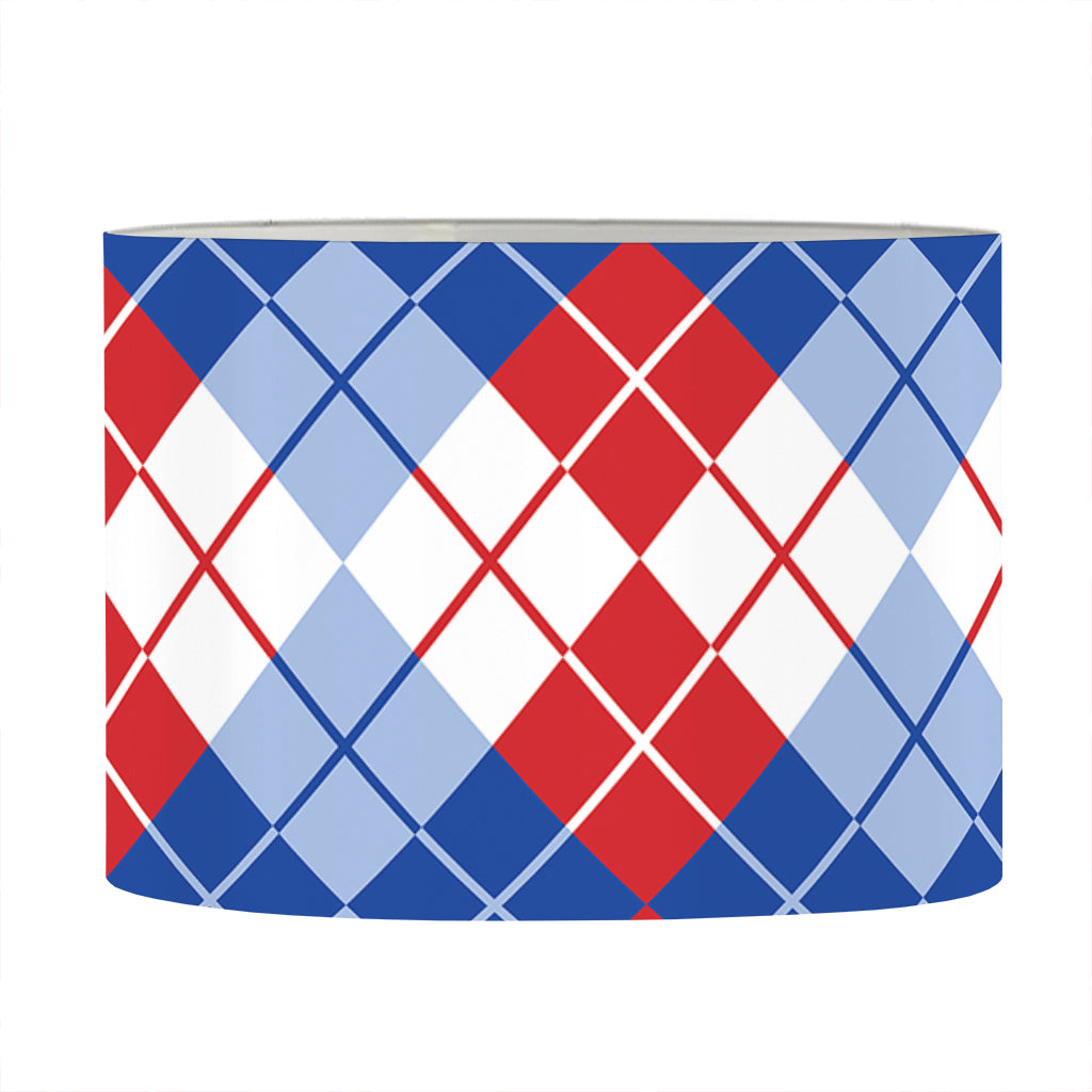American Argyle Pattern Print Drum Lamp Shade