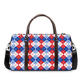 American Argyle Pattern Print Duffel Bag