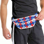 American Argyle Pattern Print Fanny Pack