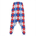 American Argyle Pattern Print Hammer Pants