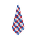 American Argyle Pattern Print Hand Towel