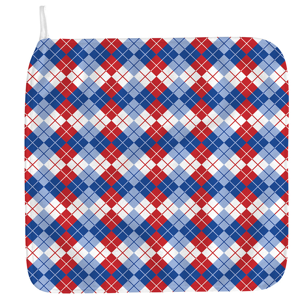 American Argyle Pattern Print Hand Towel